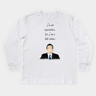 The office quote superstitious Kids Long Sleeve T-Shirt